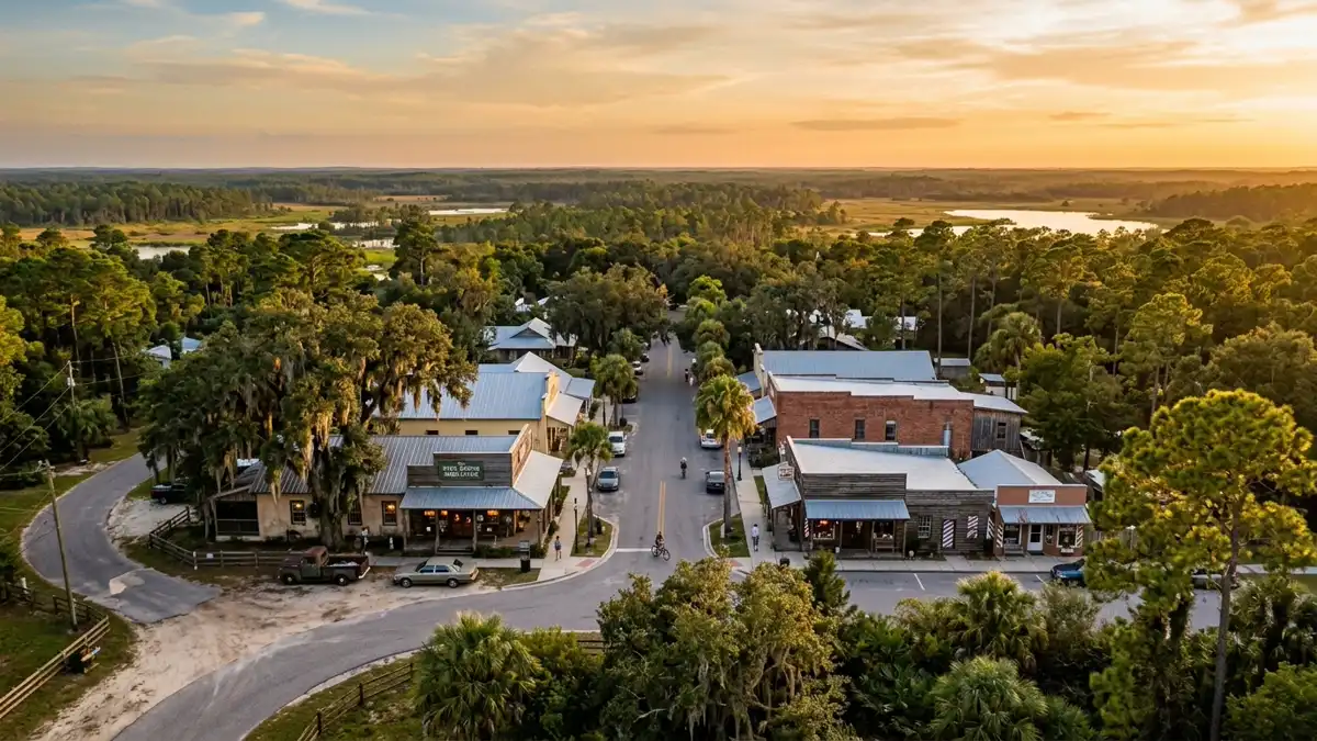 Public restroom locations mapped in Pine Grove, Florida — 4 facilities across zip codes 34771