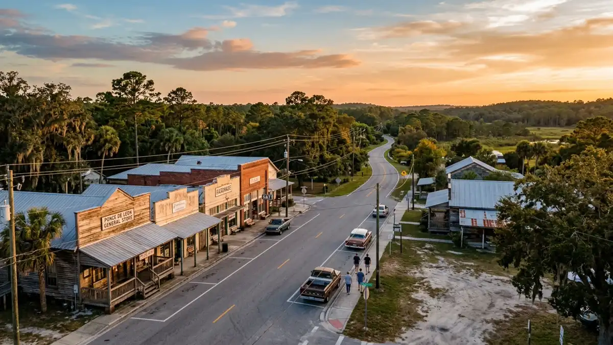 Public restroom locations mapped in Ponce De Leon, Florida — 31 facilities across the city