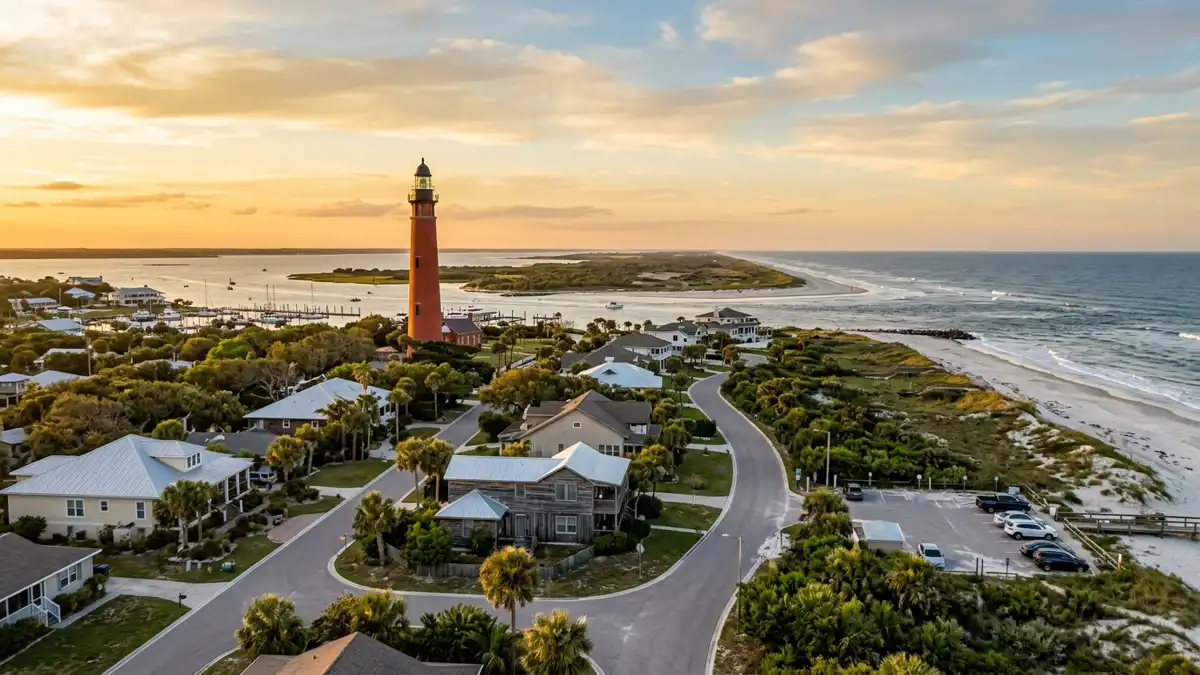 Public restroom locations mapped in Ponce Inlet, Florida — 12 facilities across zip codes 32127
