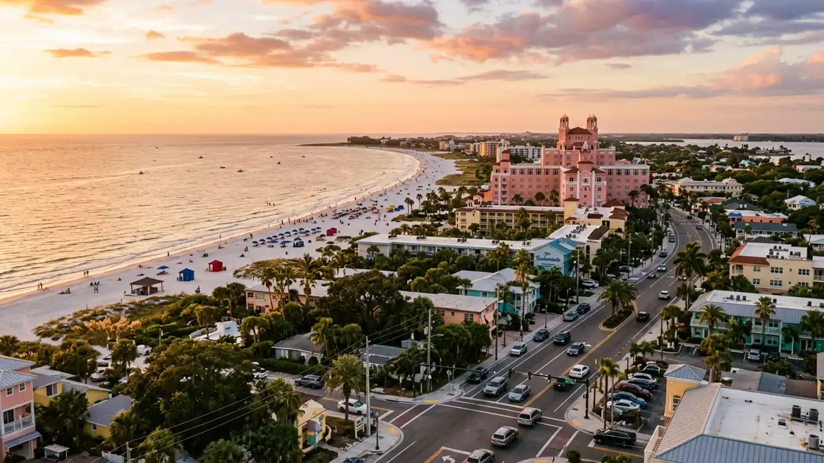 Public restroom locations mapped in Saint Pete Beach, Florida — 6 facilities across zip codes 33706