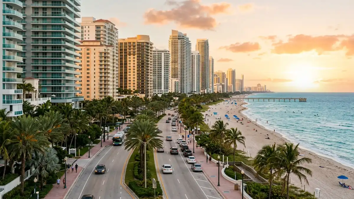 Public restroom locations mapped in Sunny Isles Beach, Florida — 28 facilities across zip codes 33160
