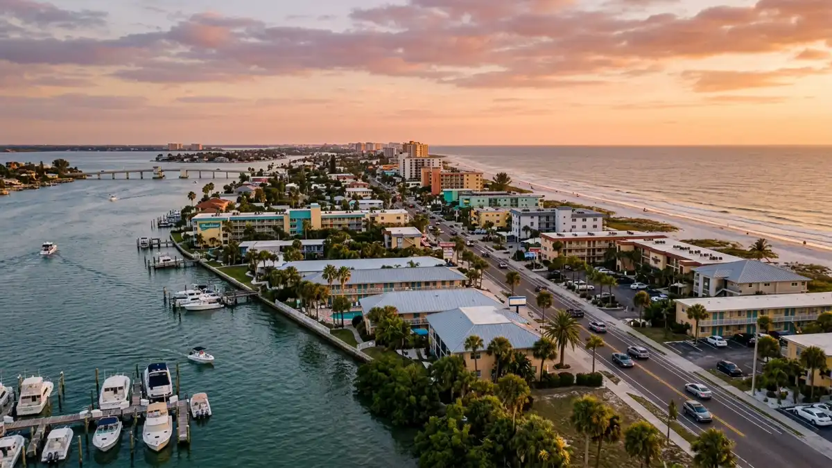 Public restroom locations mapped in Treasure Island, Florida — 5 facilities across zip codes 33785