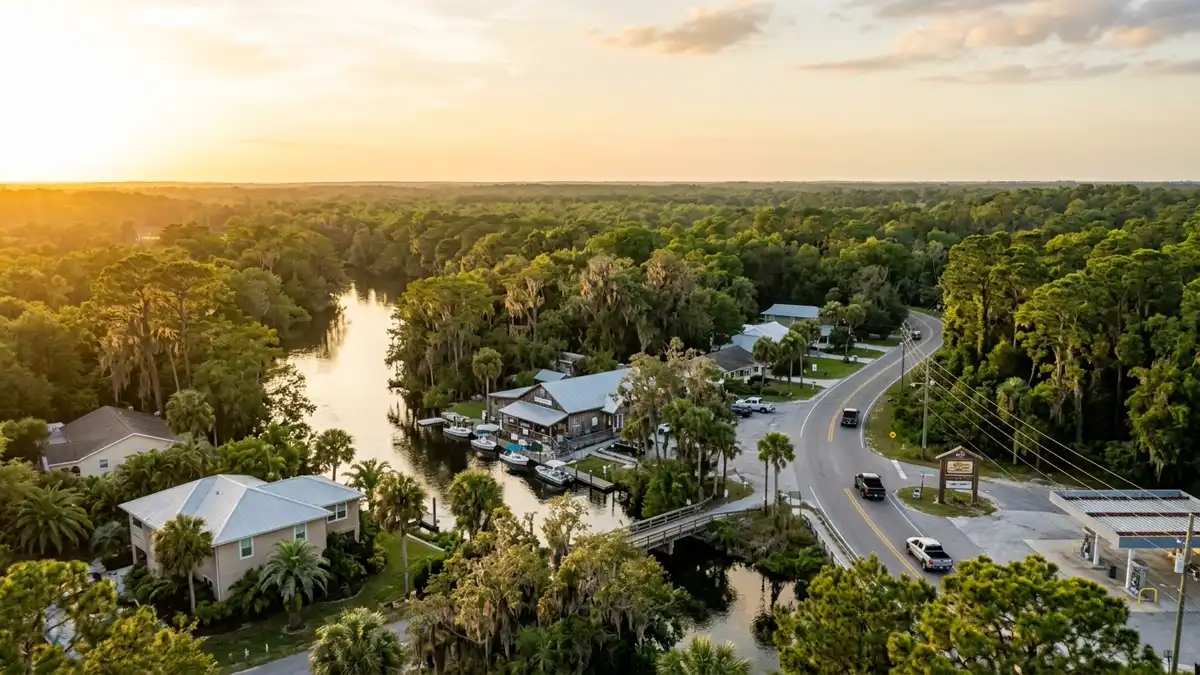 Public restroom locations mapped in Weeki Wachee, Florida — 6 facilities across zip codes 34601, 34607