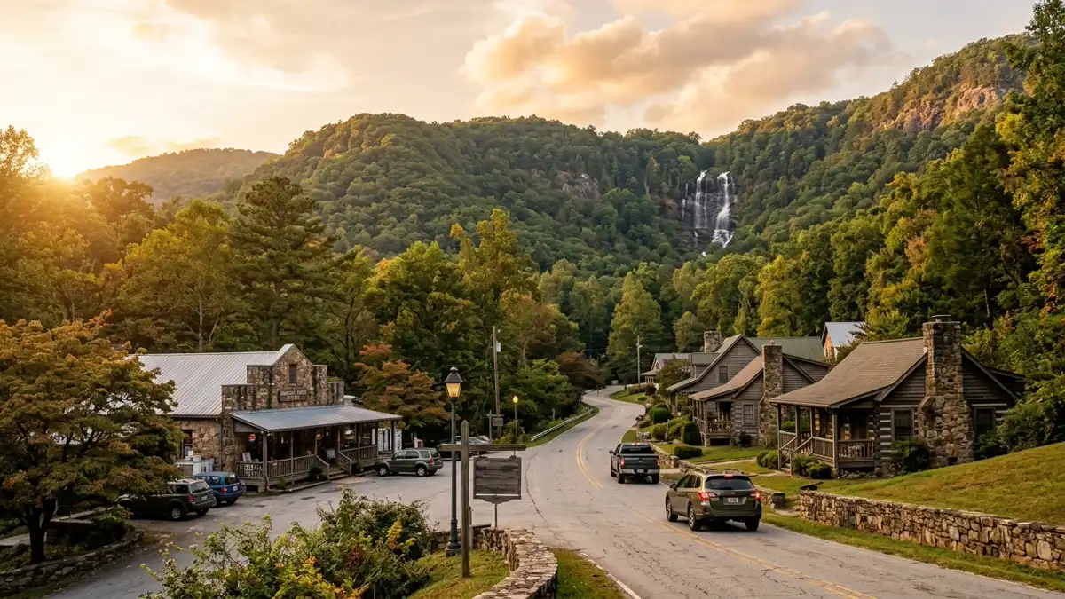 Public restroom locations mapped in Amicalola, Georgia — 4 facilities across the city
