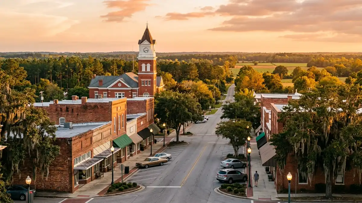Public restroom locations mapped in Berrien County, Georgia — 5 facilities across zip codes 31749