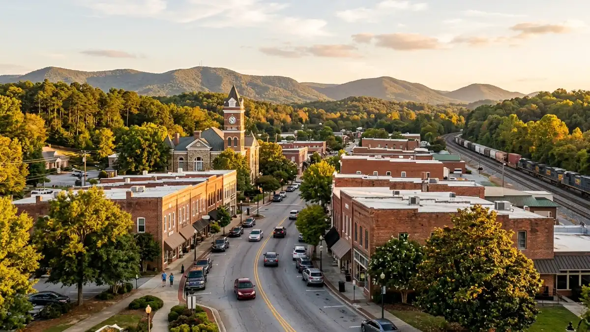 Public restroom locations mapped in Cartersville, Georgia — 4 facilities across zip codes 30120