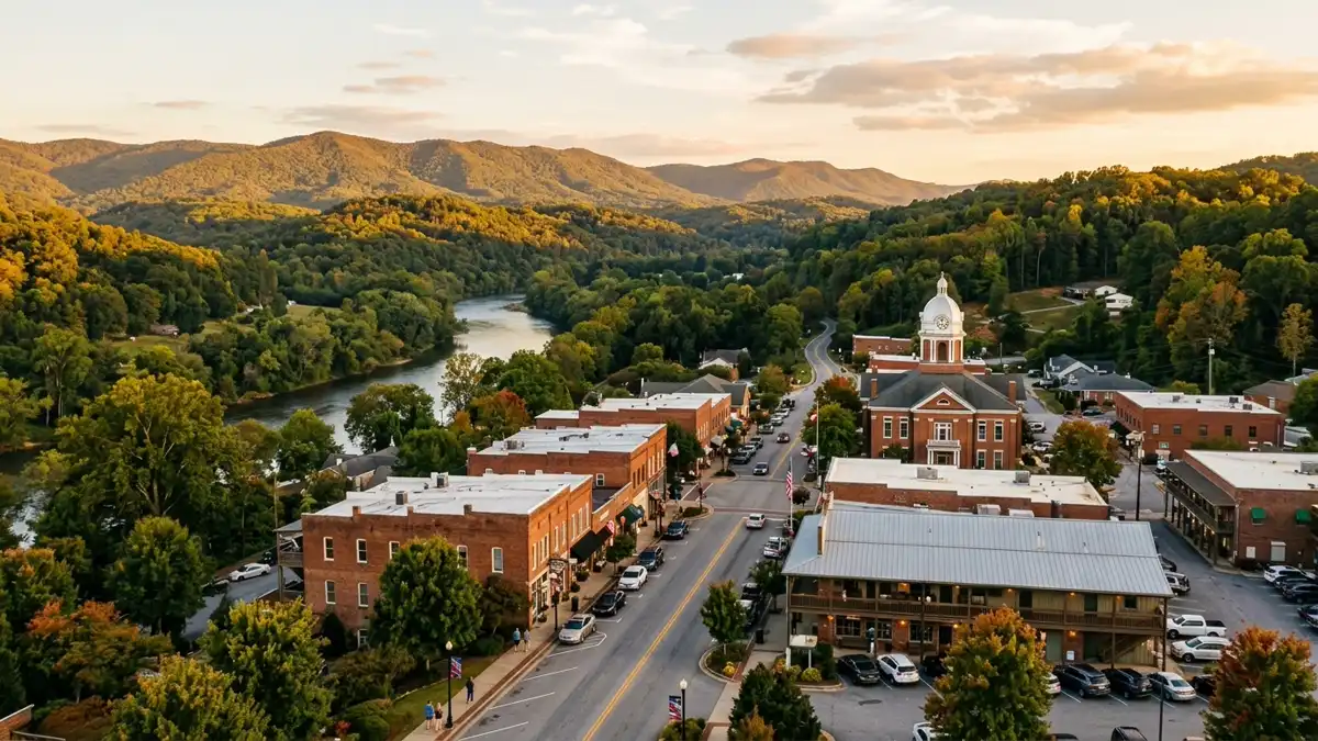 Public restroom locations mapped in Cherokee County, Georgia — 24 facilities across zip codes 30004, 30114, 30146