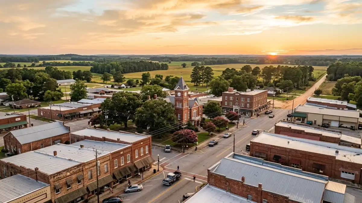 Public restroom locations mapped in Colquitt County, Georgia — 8 facilities across zip codes 31747
