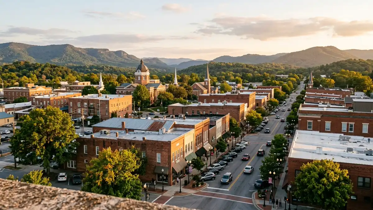 Public restroom locations mapped in Dalton, Georgia — 6 facilities across zip codes 30720, 30722, 30740