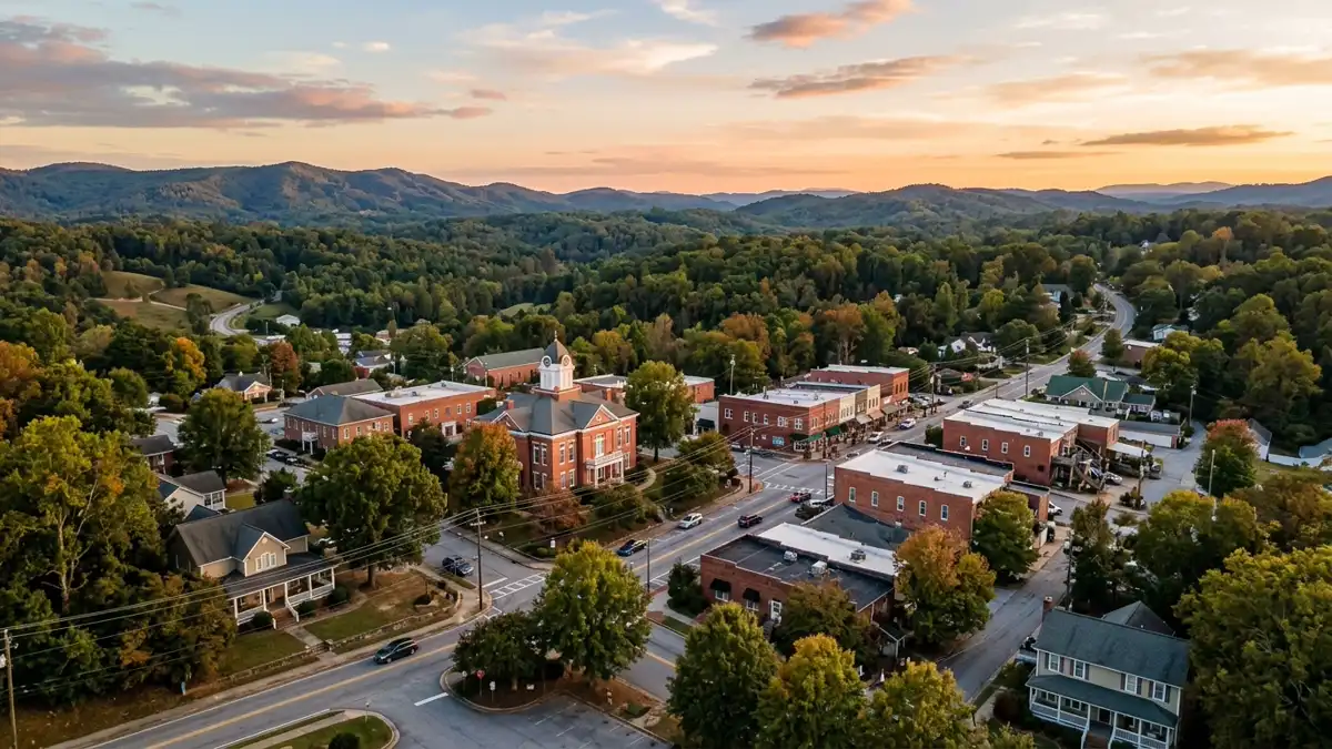 Public restroom locations mapped in Dawsonville, Georgia — 4 facilities across zip codes 30506