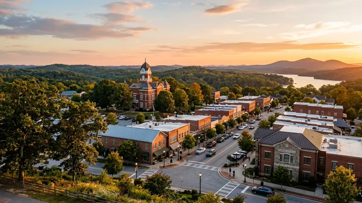 Public restroom locations mapped in Forsyth County, Georgia — 154 facilities across zip codes 30005, 30024, 30028