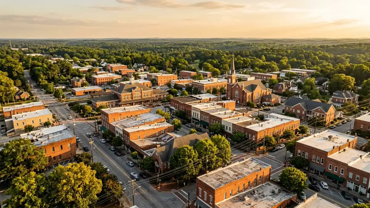 Public restroom locations mapped in Griffin, Georgia — 5 facilities across zip codes 30223, 30224