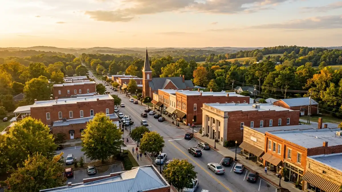 Public restroom locations mapped in Hart County, Georgia — 1 facility across zip codes 30643