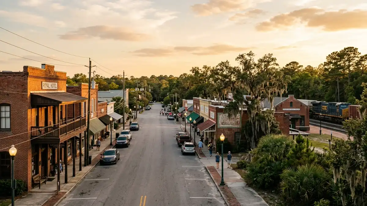 Public restroom locations mapped in Kingsland, Georgia — 3 facilities across zip codes 31458, 31548