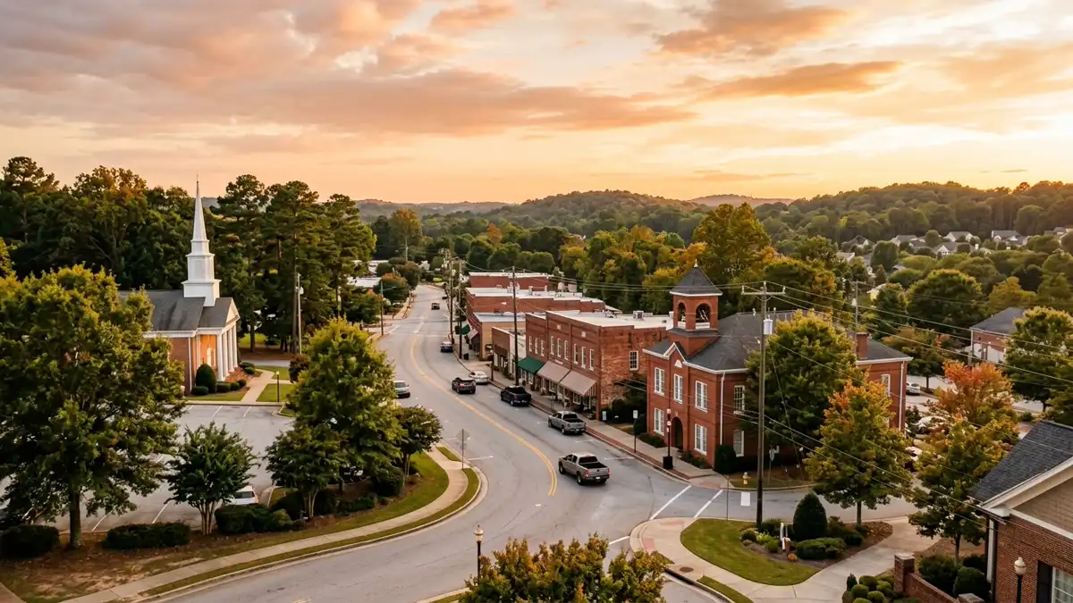 Public restroom locations mapped in Lilburn, Georgia — 19 facilities across zip codes 30047, 30093