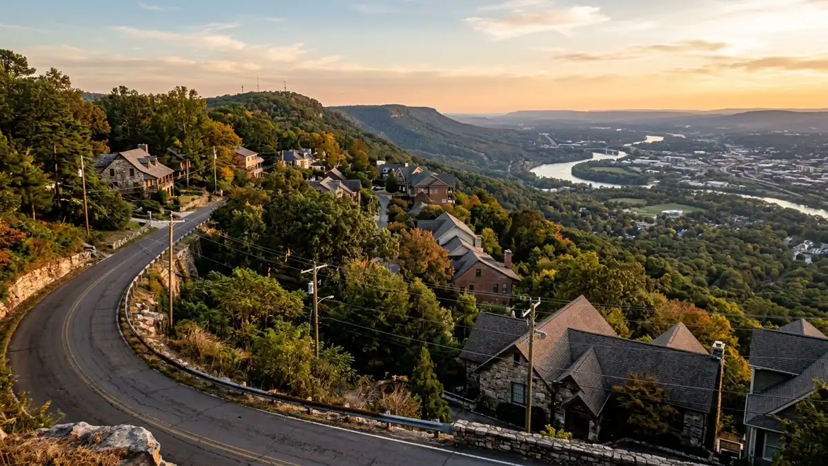 Public restroom locations mapped in Lookout Mountain, Georgia — 2 facilities across zip codes 37350