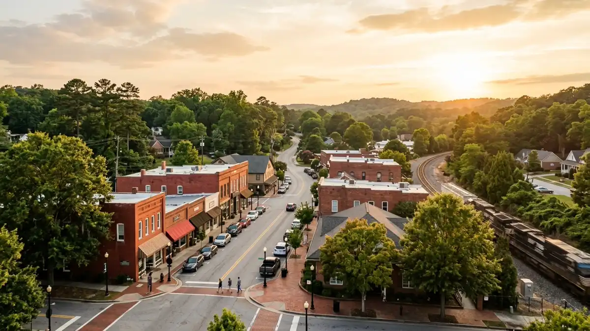 Public restroom locations mapped in Norcross, Georgia — 7 facilities across zip codes 30071