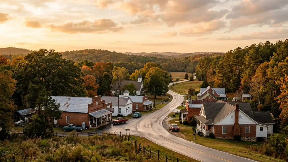 Public restroom locations mapped in Pennington, Georgia — 4 facilities across the city
