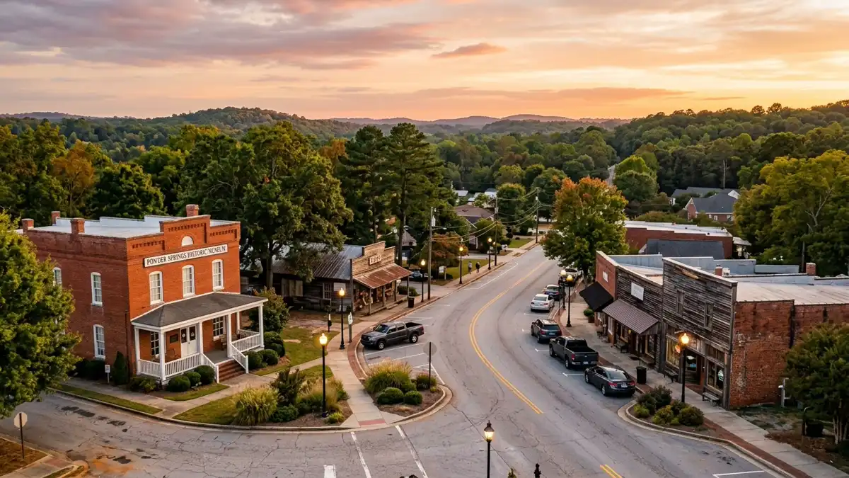Public restroom locations mapped in Powder Springs, Georgia — 1 facility across zip codes 30127