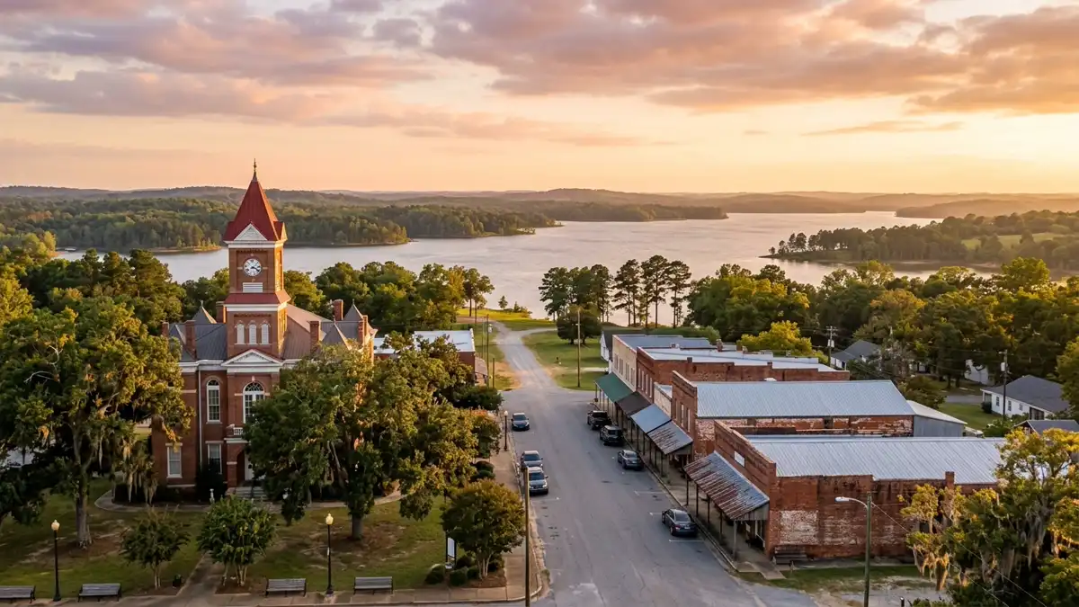 Public restroom locations mapped in Quitman County, Georgia — 4 facilities across zip codes 39854