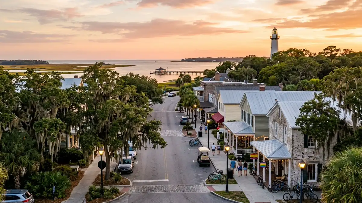 Public restroom locations mapped in St Simons, Georgia — 19 facilities across zip codes 31522, 31527