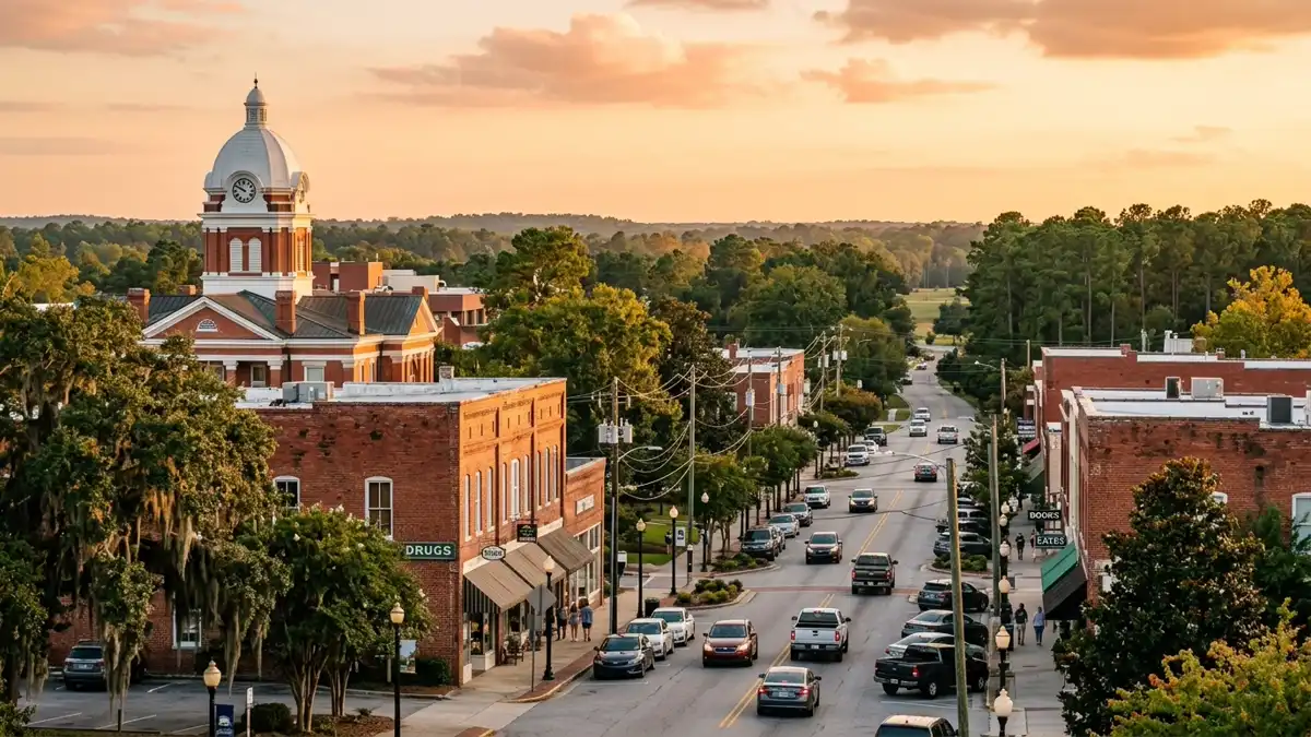 Public restroom locations mapped in Statesboro, Georgia — 2 facilities across zip codes 30458, 30459