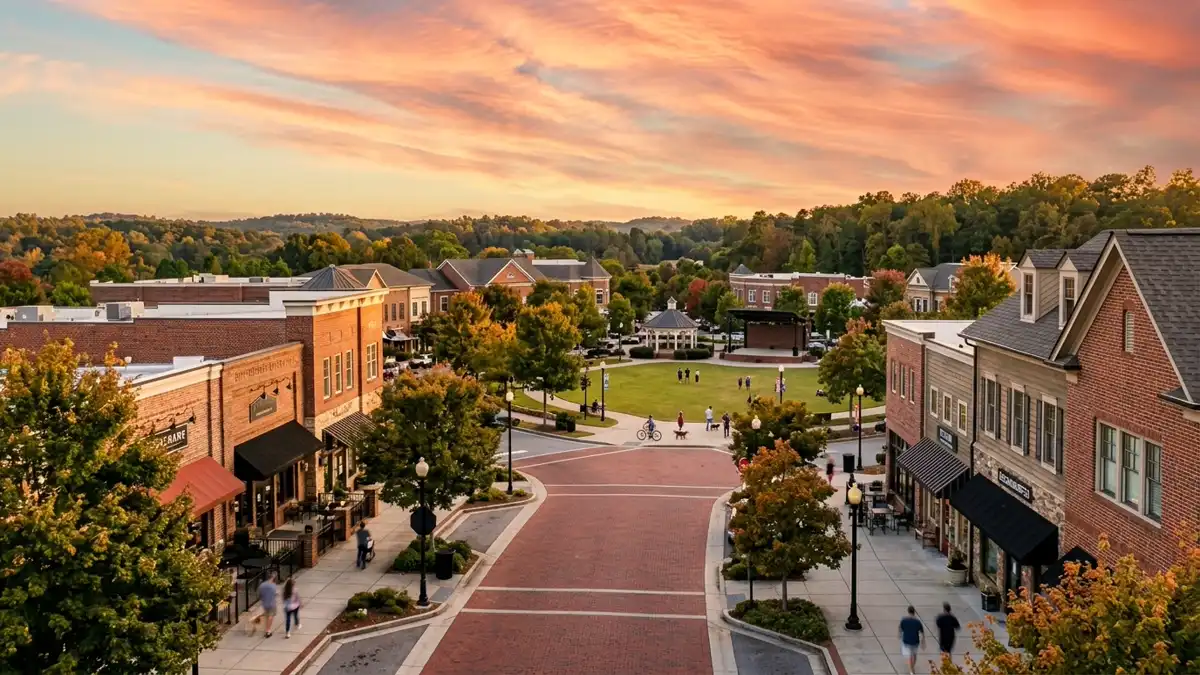 Public restroom locations mapped in Suwanee, Georgia — 18 facilities across zip codes 30024, 30518