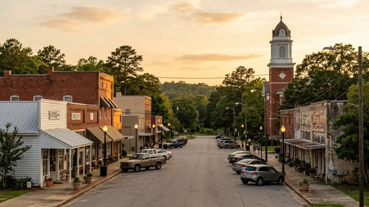 Public restroom locations mapped in Telfair County, Georgia — 4 facilities across the city