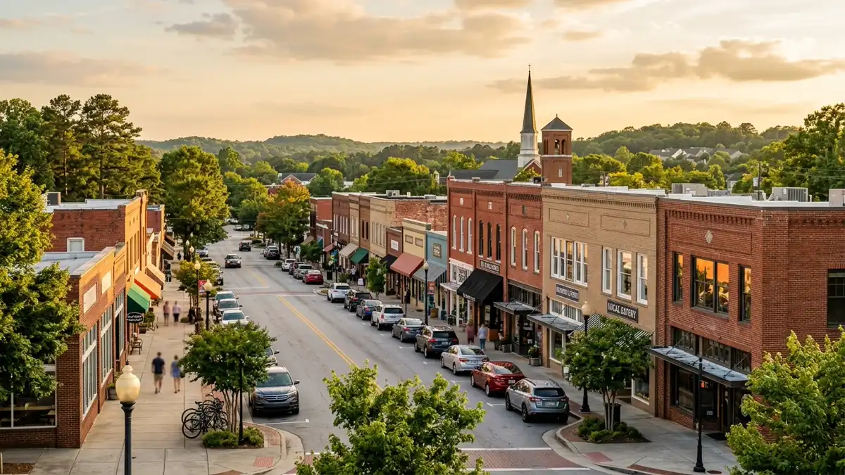 Public restroom locations mapped in Tucker, Georgia — 14 facilities across zip codes 30084