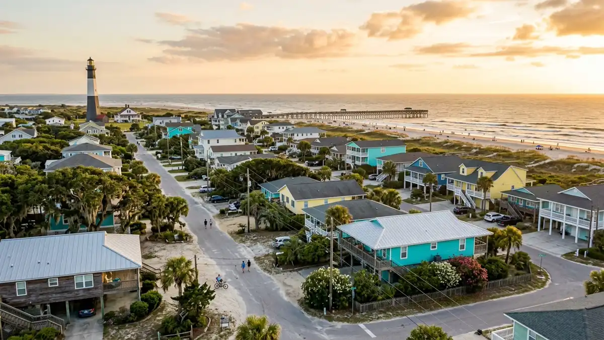 Public restroom locations mapped in Tybee Island, Georgia — 30 facilities across zip codes 31328