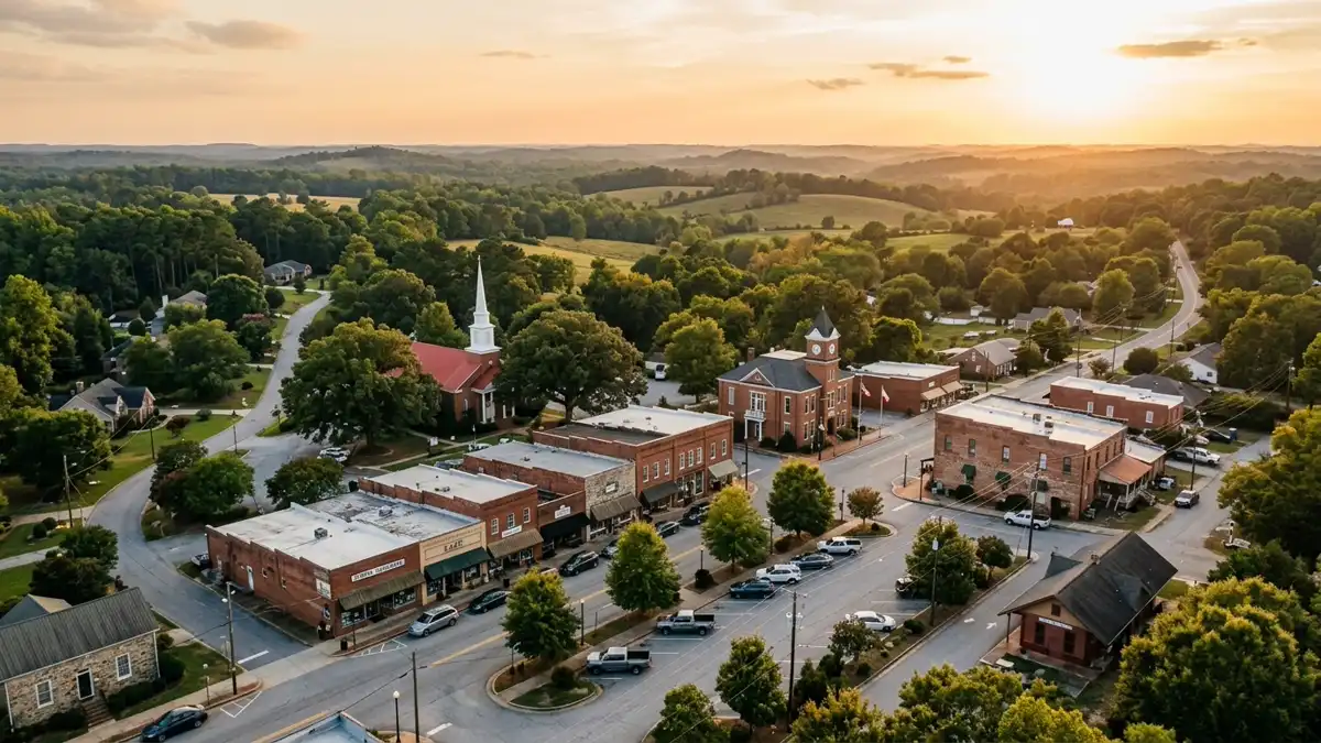 Public restroom locations mapped in Tyrone, Georgia — 4 facilities across zip codes 30269