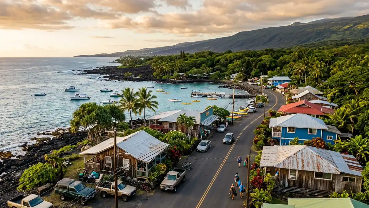 Public restroom locations mapped in Honaunau Napoopoo, Hawaii — 2 facilities across zip codes 96726
