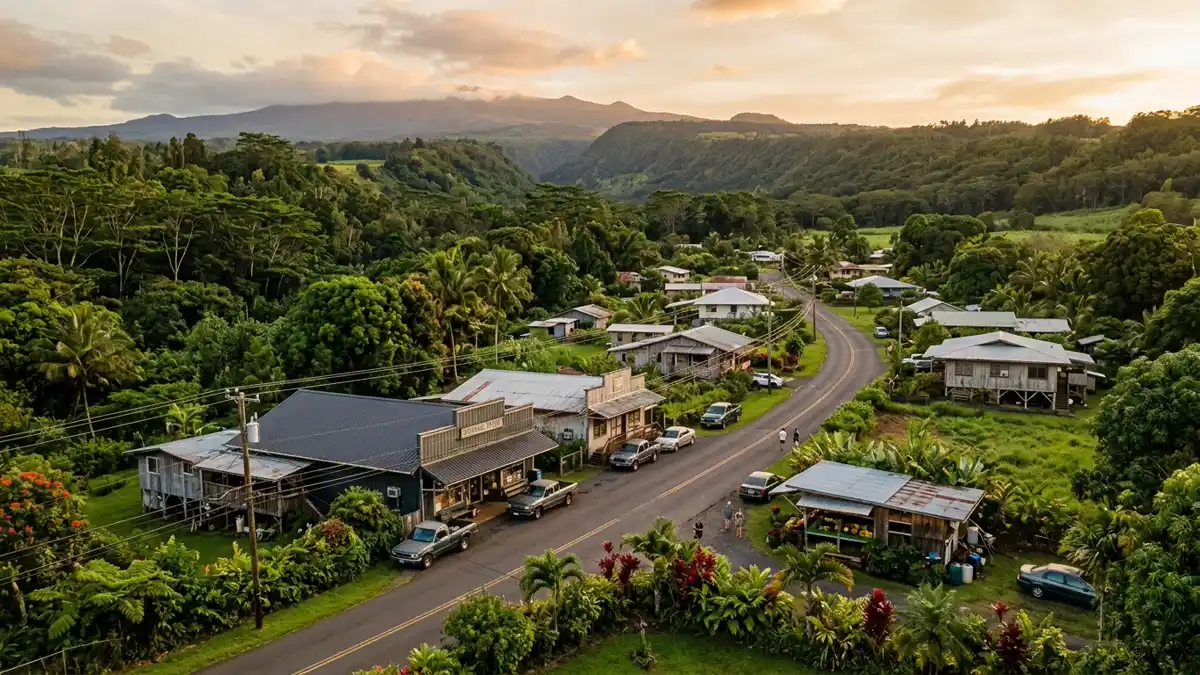 Public restroom locations mapped in Kurtistown, Hawaii — 4 facilities across zip codes 96760