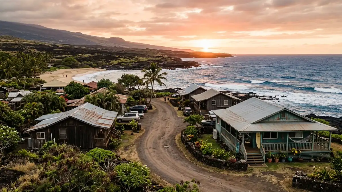 Public restroom locations mapped in Mahaiula, Hawaii — 4 facilities across the city