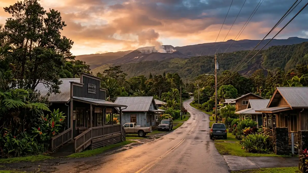 Public restroom locations mapped in Volcano, Hawaii — 9 facilities across zip codes 96770, 96785, 96788