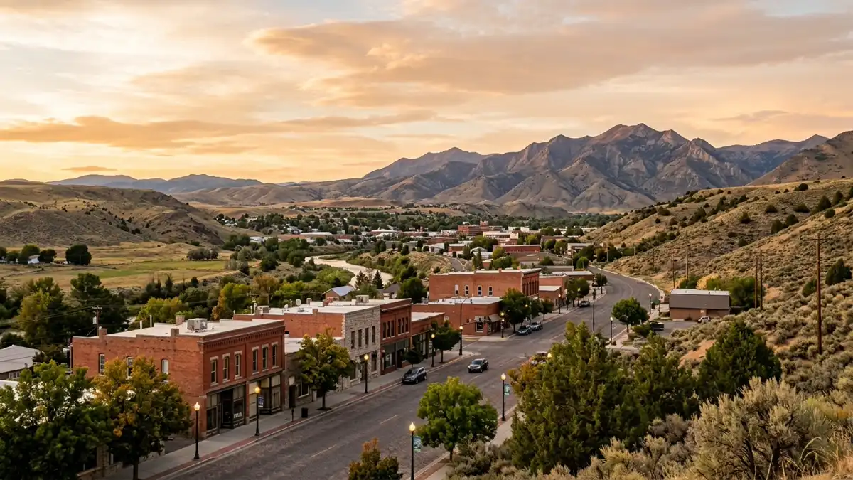 Public restroom locations mapped in Bannock County, Idaho — 16 facilities across zip codes 83240