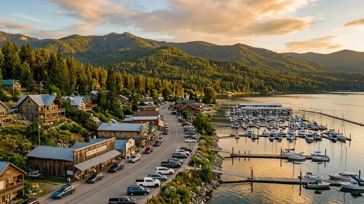 Public restroom locations mapped in Bayview, Idaho — 4 facilities across the city