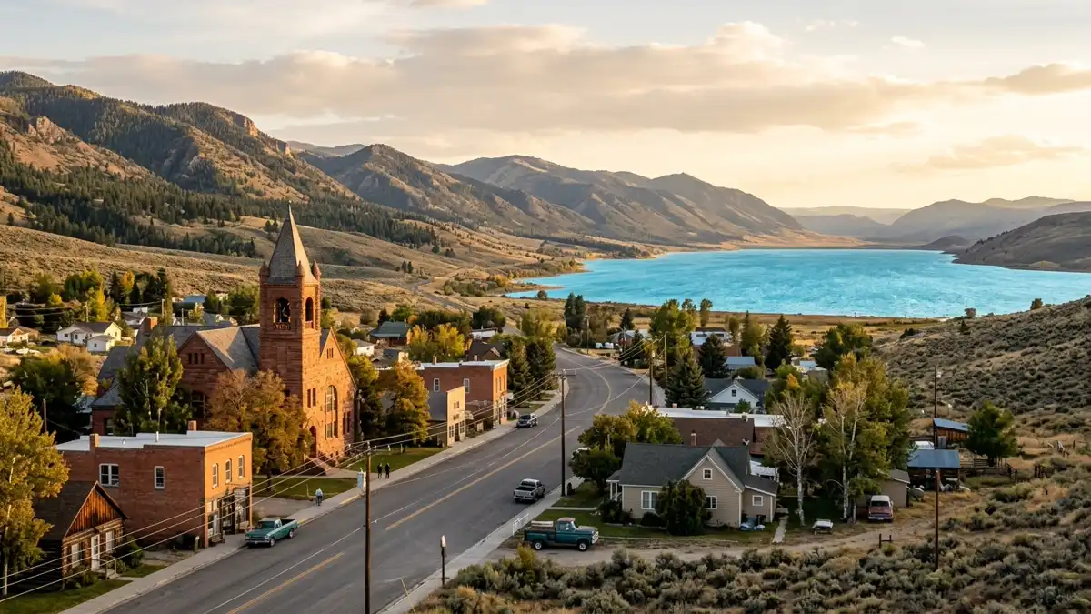 Public restroom locations mapped in Bear Lake County, Idaho — 15 facilities across zip codes 83254