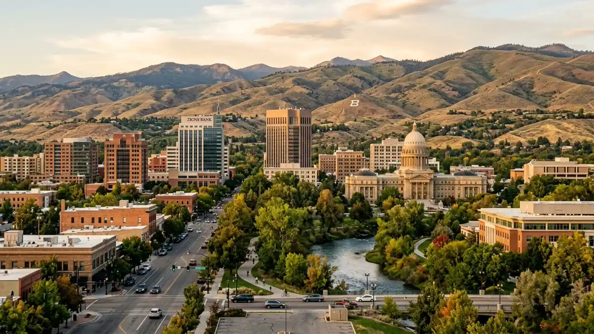 Public restroom locations mapped in Boise, Idaho — 212 facilities across zip codes 83701, 83702, 83703