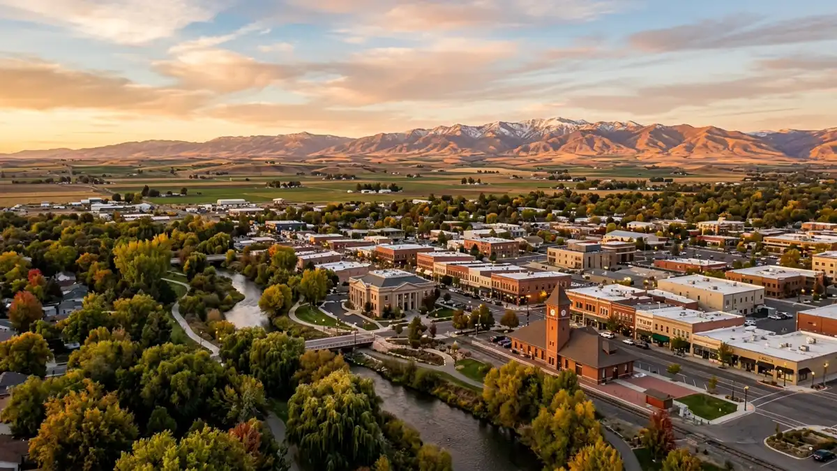 Public restroom locations mapped in Caldwell, Idaho — 30 facilities across zip codes 83605, 83607, 83636