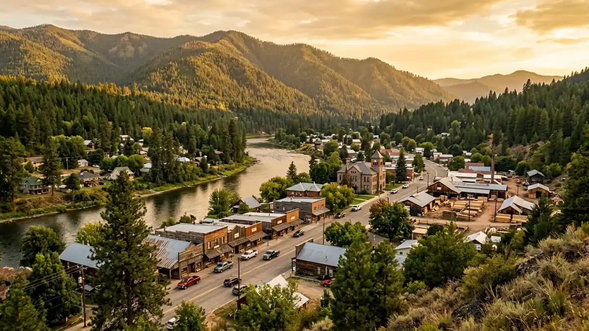 Public restroom locations mapped in Clearwater County, Idaho — 23 facilities across zip codes 83520, 83827