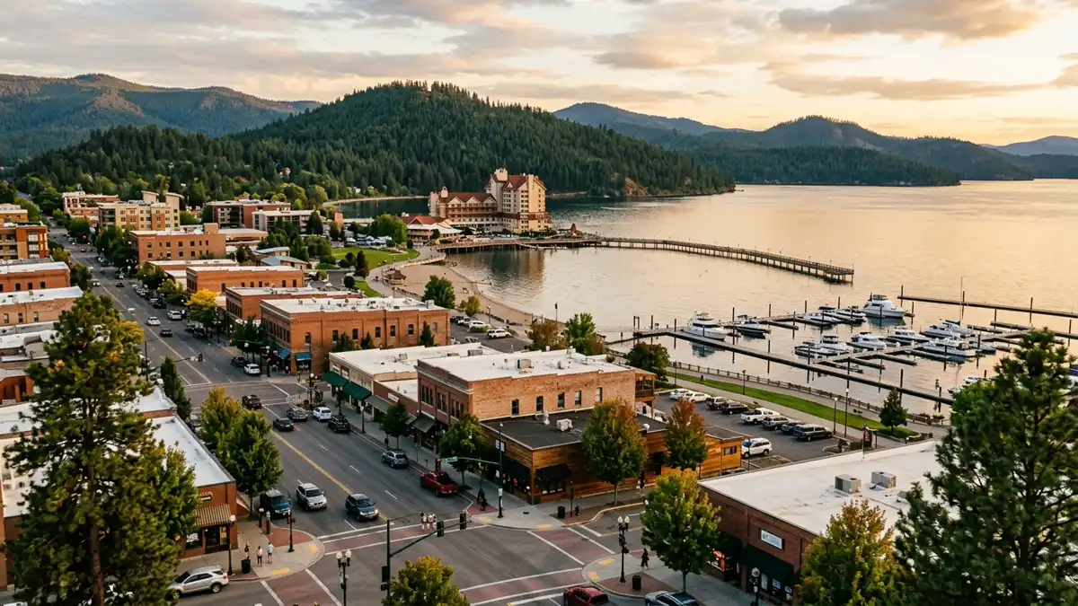 Public restroom locations mapped in Coeur Dalene, Idaho — 27 facilities across zip codes 83814, 83815, 83835