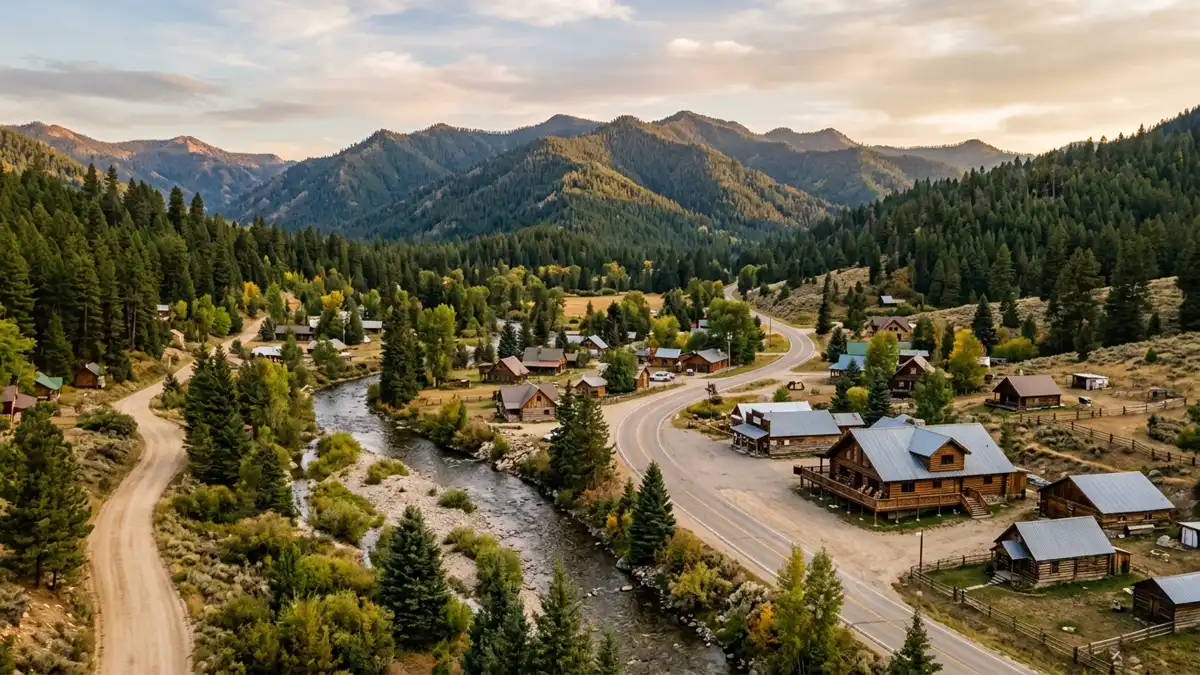 Public restroom locations mapped in Featherville, Idaho — 4 facilities across the city