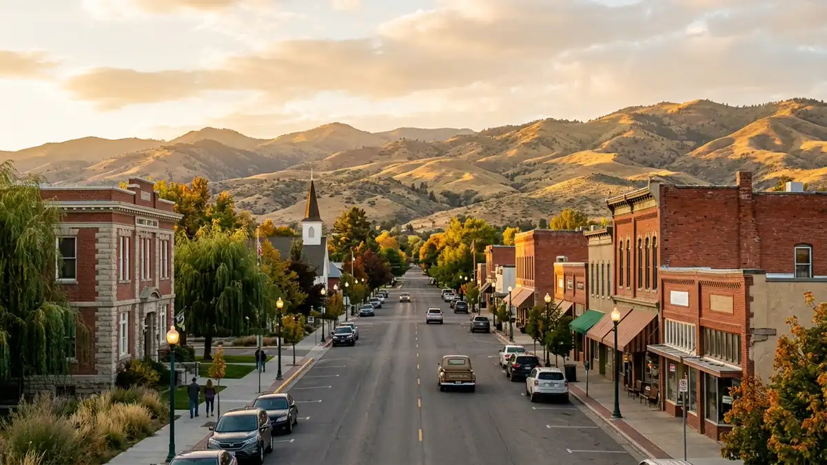 Public restroom locations mapped in Gem County, Idaho — 4 facilities across zip codes 83617