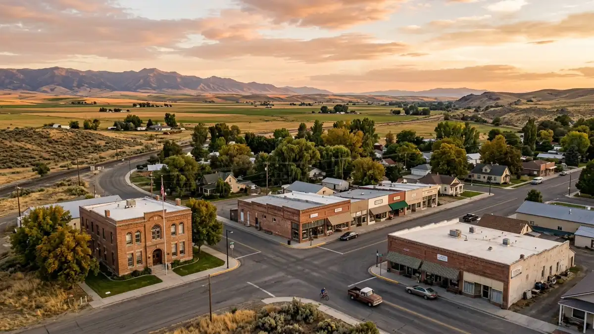 Public restroom locations mapped in Gooding County, Idaho — 27 facilities across zip codes 83332