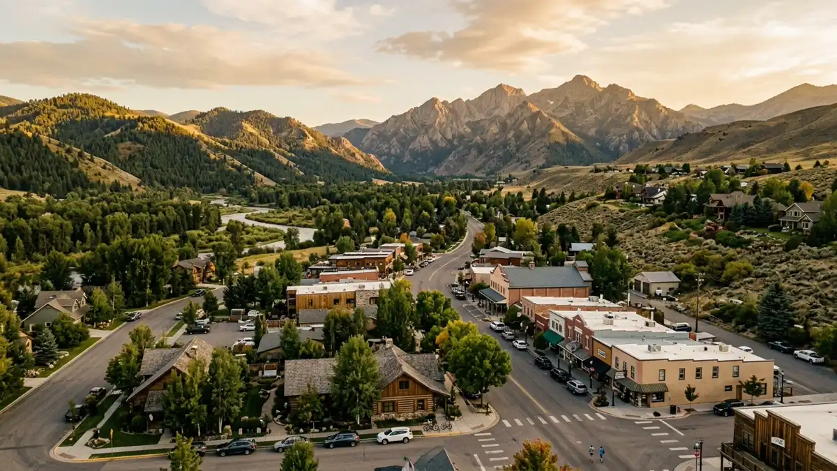 Public restroom locations mapped in Hailey, Idaho — 16 facilities across zip codes 83333