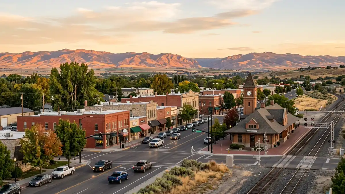 Public restroom locations mapped in Nampa, Idaho — 17 facilities across zip codes 83686, 83867