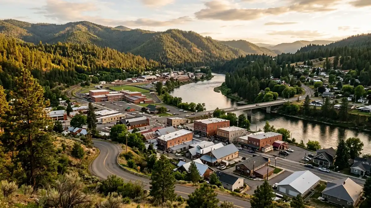 Public restroom locations mapped in Orofino, Idaho — 9 facilities across zip codes 83520, 83544