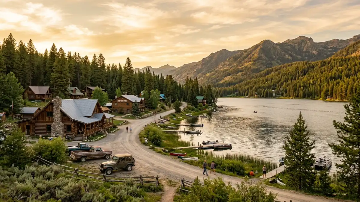 Public restroom locations mapped in Warm Lake, Idaho — 4 facilities across the city