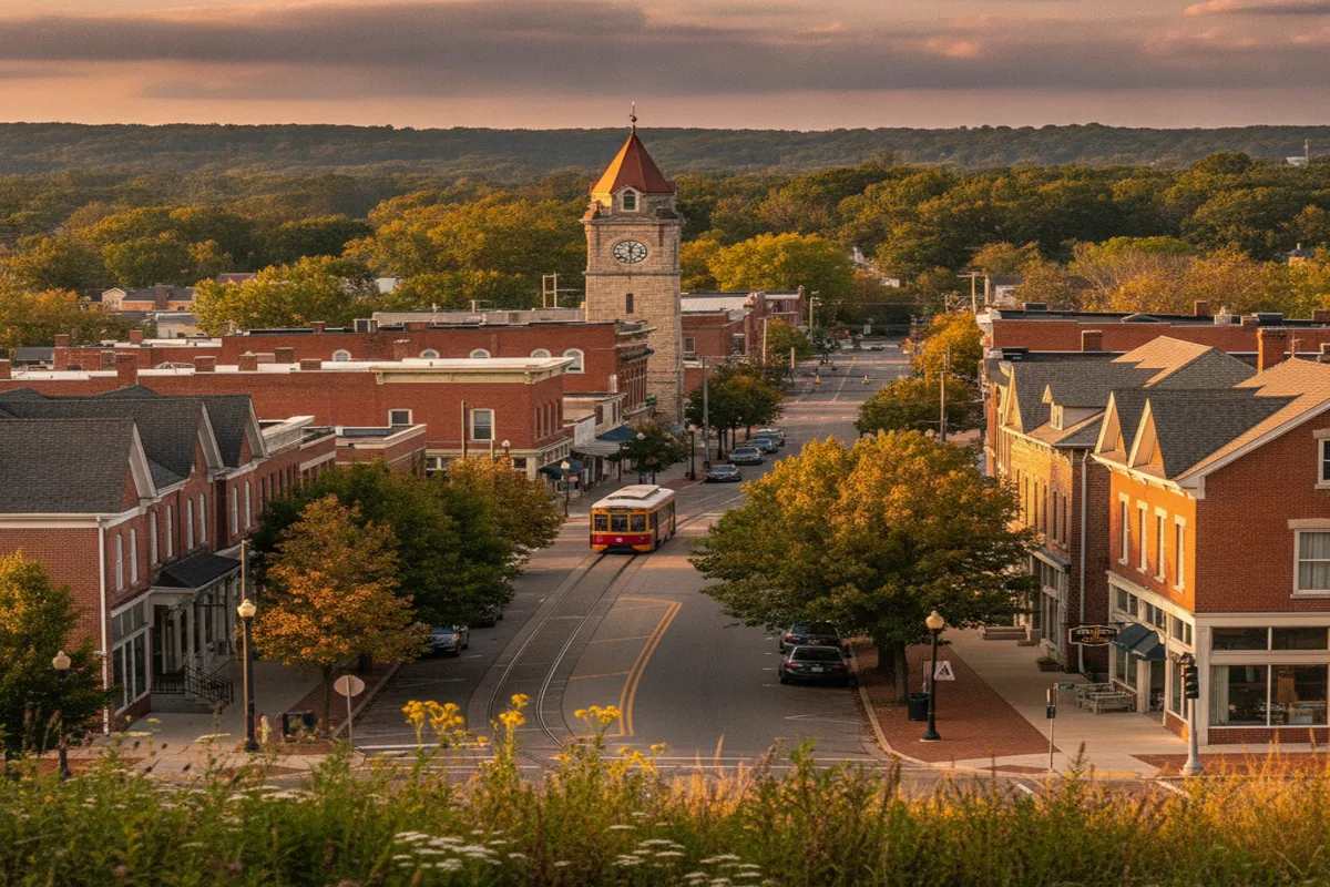 Public restroom locations mapped in Belleville, Illinois — 17 facilities across zip codes 62220, 62223, 62226